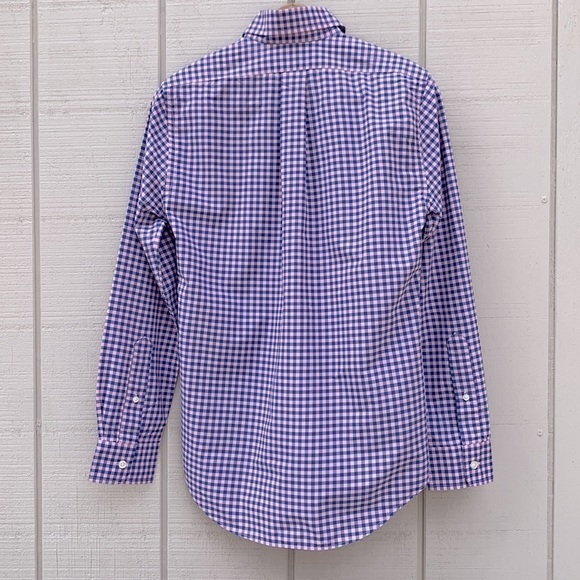 𝅺vineyard Vines Performance Bradey Gingham Slim Fit Tucker Shirt - Picture 3 of 16